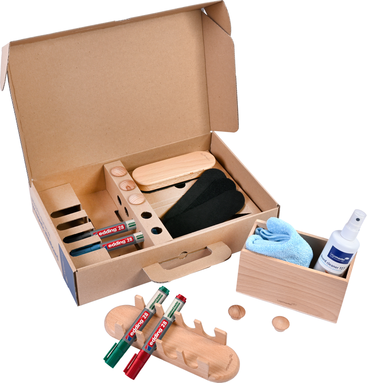 Legamaster WOODEN whiteboard starter kit
